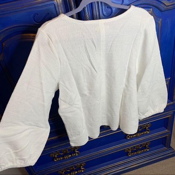 New! MADEWELL Oversize Sweater V Neck Sz Large - Picture 3 of 3